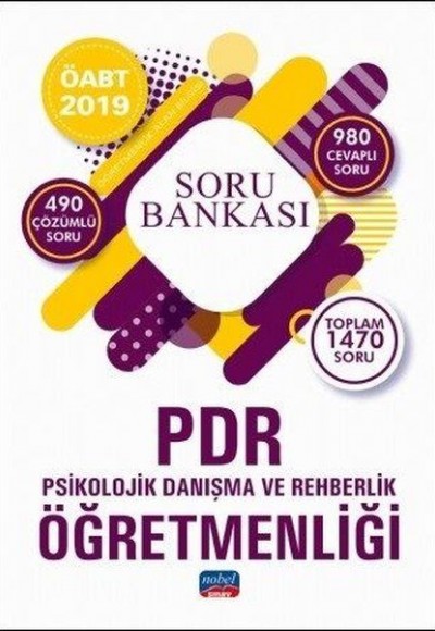 Nobel 2019 ÖABT Psikolojik Danışma ve Rehberlik Öğretmenliği Soru Bankası (Yeni)