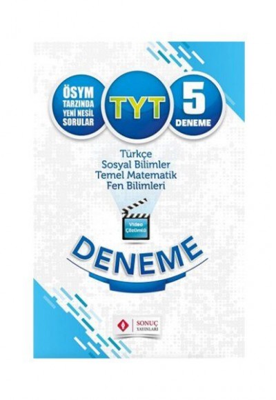 Sonuç TYT Tamamı Çözümlü 5 Deneme (Yeni)