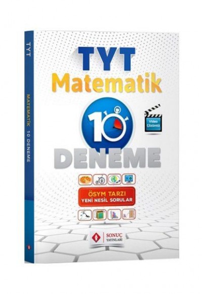 Sonuç TYT Matematik Tamamı Çözümlü 10 Deneme (Yeni)