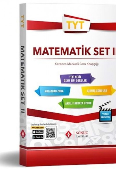 Sonuç TYT Matematik Set II Kazanım Merkezli Soru Kitapçığı (Yeni)