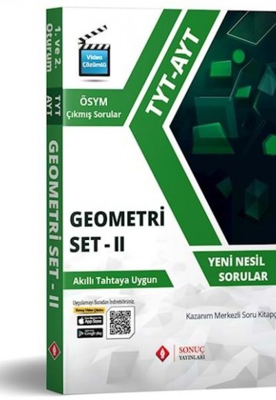 Sonuç TYT-AYT Geometri Set II Kazanım Merkezli Soru Kitapçığı (Yeni)