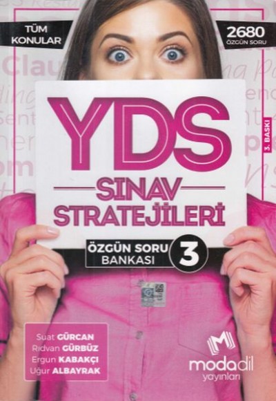 Modadil YDS Sınav Stratejileri 3 Özgün Soru Bankası (Yeni)