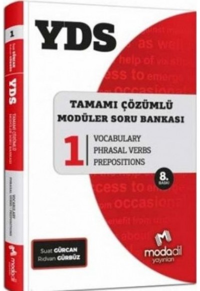 Modadil YDS Tamamı Çözümlü Modüler Soru Bankası Serisi 1 (Yeni)