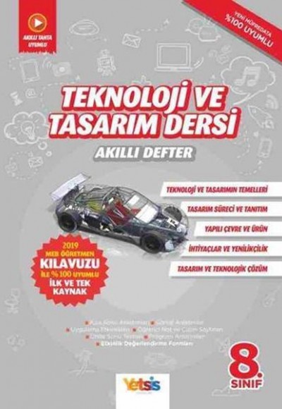 Yetsis Yayınları 8. Sınıf Teknoloji ve Tasarım Dersi Akıllı Defter