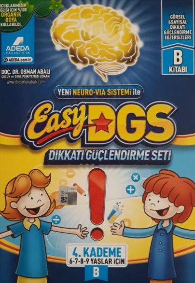 Easy Dikkati Güçlendirme Seti 4. Kademe B 6-9 Yaş (1 Kitap)