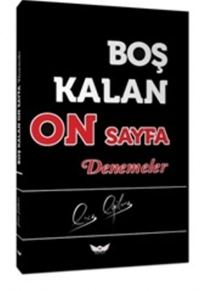 Boş Kalan On Sayfa Denemeler