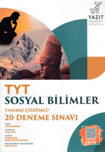 Yazıt TYT Sosyal Bilimler Tamamı Çözümlü 20 Deneme Sınavı