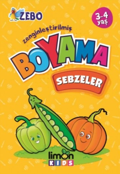 Zenginleştirilmiş Boyama Sebzeler 3-4 Yaş