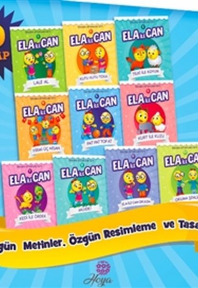 1. Sınıflar için Ela ile Can Serisi (10 Kitap Takım)