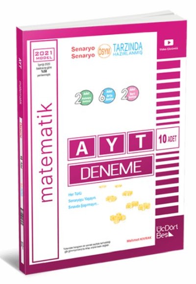 Üç Dört Beş 2021 AYT 10 lu Matematik Deneme