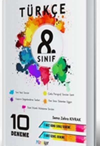 Mürekkep 8. Sınıf Türkçe 10 Deneme (Yeni)