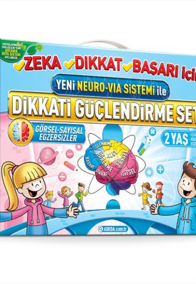 Dikkati Güçlendirme Seti - Anasınıfı –2 Yaş Neuro Via