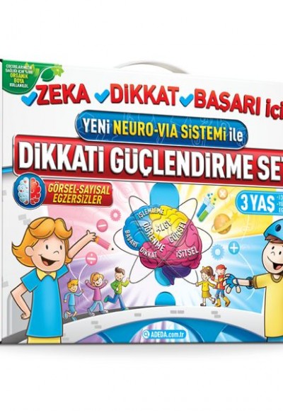 Yeni Neuro Via Sistemi İle Dikkati Güçlendirme Seti 3 Yaş (3 Kitap)