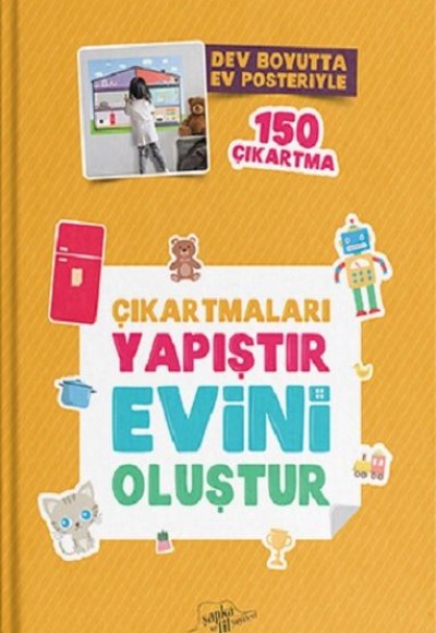 Çıkartmaları Yapıştır Evini Oluştur - Dev Boyutta Ev Posteriyle, 150 Çıkartma