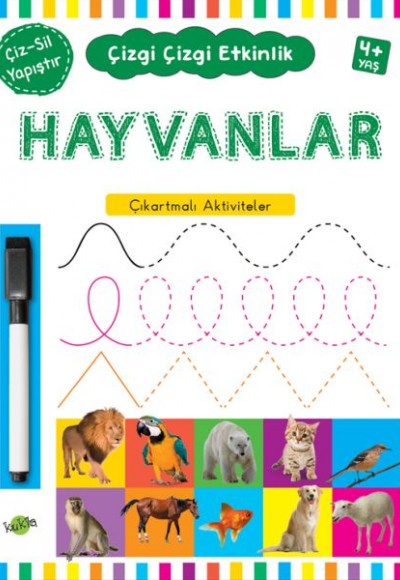 Çizgi Çizgi Etkinlik- Hayvanlar (4+ Yaş)