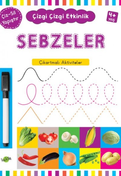 Çizgi Çizgi Etkinlik - Sebzeler (4+ Yaş)