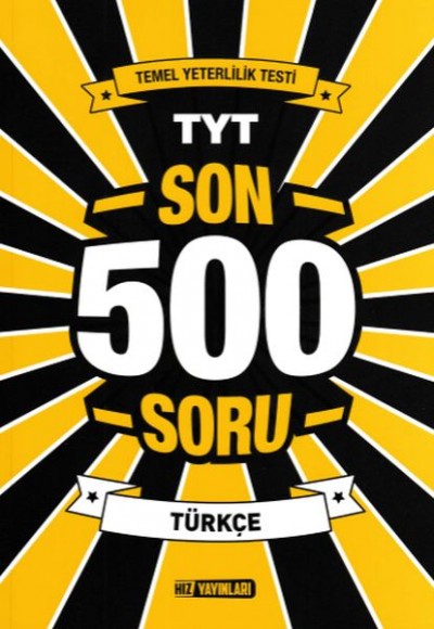 Hız TYT Son 500 Soru Türkçe (Yeni)