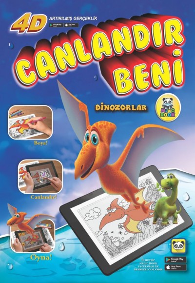 Canlandır Beni - Dinozorlar Sihirli Boyama Kitabı