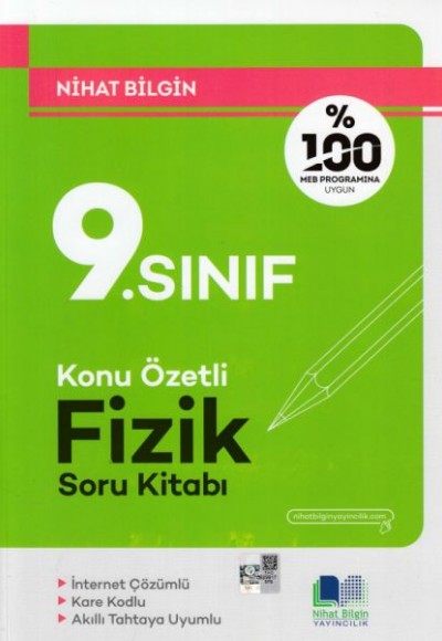 Nihat Bilgin 9. Sınıf Fizik Konu Özetli Soru Kitabı (Yeni)