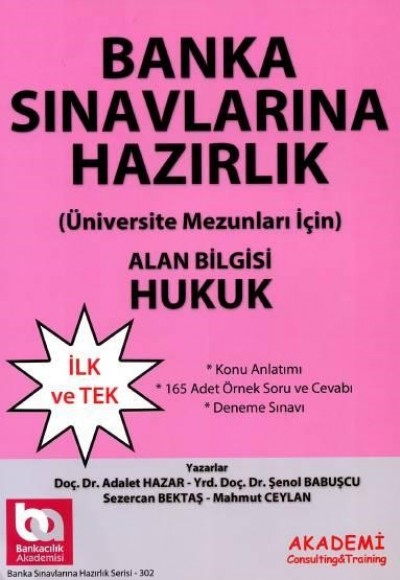 Banka Sınavlarına Hazırlık Alan Bilgisi - Hukuk