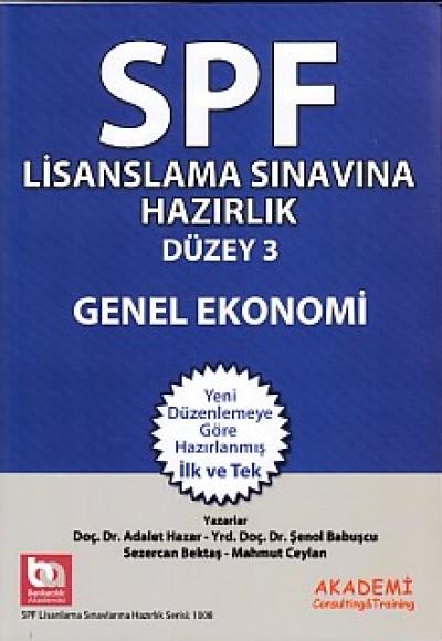 SPF Lisanslama Sınavlarına Hazırlık Düzey 3 Genel Ekonomi