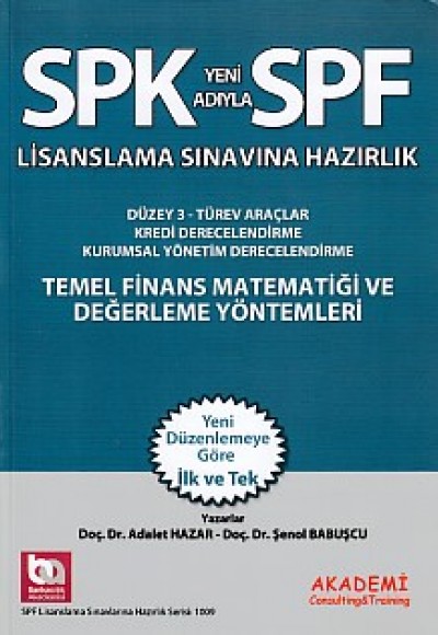 SPK-SPF Temel Finans Matematiği ve Değerlendirme Yöntemleri