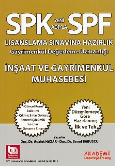 SPK-SPF İnşaat ve Gayrimenkul Muhasebesi