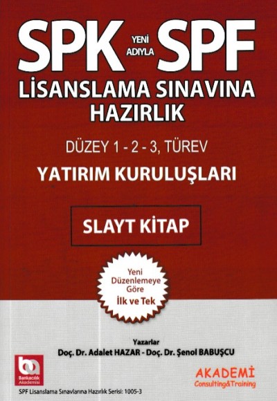 SPK-SPF Yatırım Kuruluşları Slayt Kitap