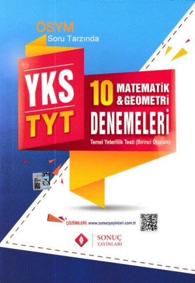 Sonuç YKS TYT Matematik Geometri 10 Deneme