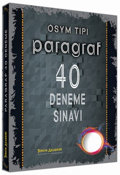 Tercih Akademi 2018 ÖSYM Tipi Paragraf 40 Deneme Sınavı