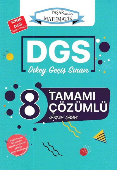 DGS Yaşar Hocayla Matematik Tamamı Çözümlü Deneme Sınavı (Yeni)