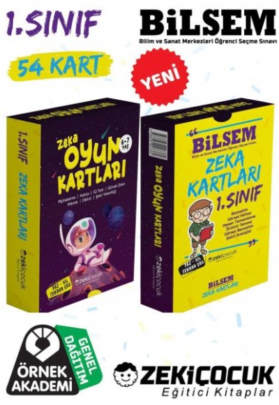 1.Sınıf Bilsem Zeka Kartları