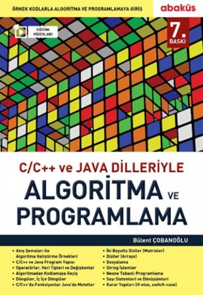C C++ ve Java Dilleriyle Algoritma ve Programlama