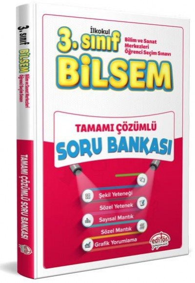 Editör 3. Sınıf Bilsem Tamamı Çözümlü Soru Bankası