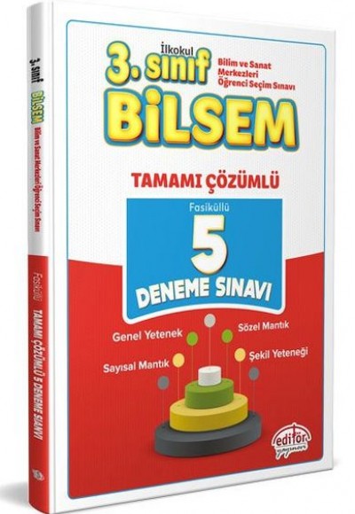 Editör 3. Sınıf Bilsem Tamamı Çözümlü 5 Deneme Sınavı