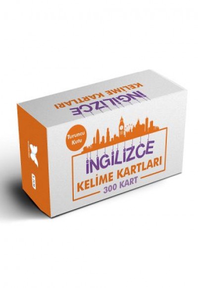 İngilizce Kelime Öğreten Kartlar 2. Kutu (Turuncu Kutu)