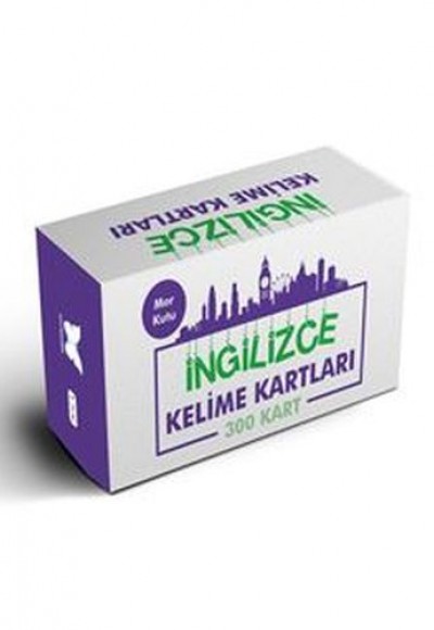 İngilizce Kelime Öğreten Kartlar 4. Kutu (Mor Kutu)