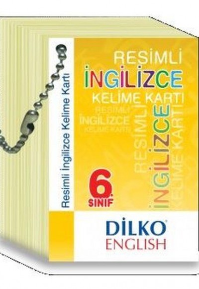 Dilko 6. Sınıf Resimli İngilizce Kelime Kartı