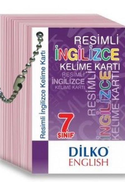 Dilko 7. Sınıf Resimli İngilizce Kelime Kartı