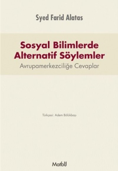 Sosyal Bilimlerde Alternatif Söylemler