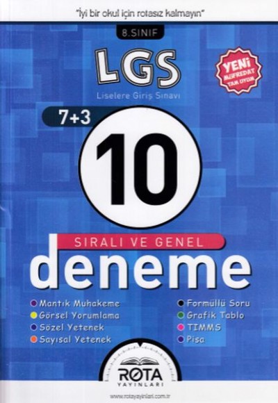 Rota LGS 8. Sınıf 10 Deneme (Yeni)