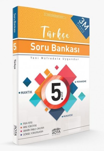 Rota 5. Sınıf Türkçe Soru Bankası 3M Prestij(Yeni)