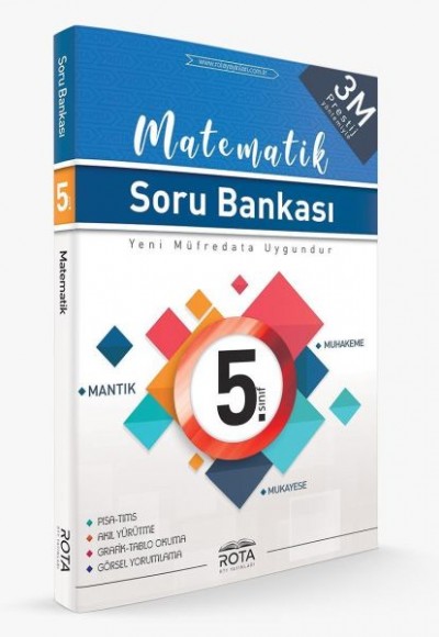 Rota 5.Sınıf Matematik Soru Bankası 3M Prestij(Yeni)