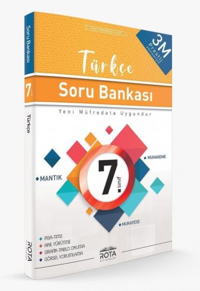 Rota 7. Sınıf Türkçe Soru Bankası 3M Prestij (Yeni)