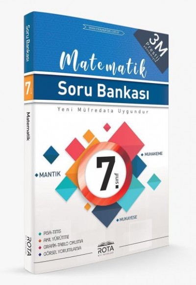 Rota 7. Sınıf Matematik Soru Bankası 3M Prestij(Yeni)