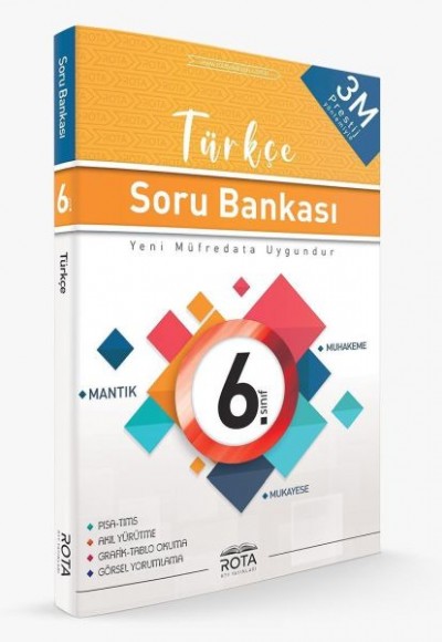 Rota 6.Sınıf Türkçe Soru Bankası 3M Prestij(Yeni)