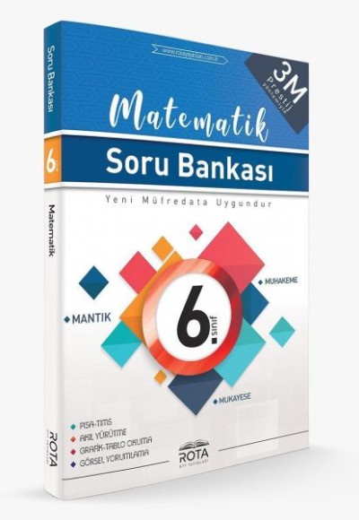 Rota 6. Sınıf Matematik Soru Bankası 3M Prestij(Yeni)