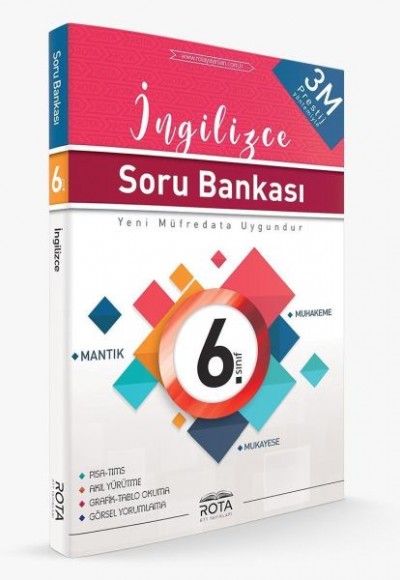 Rota 6. Sınıf İngilizce Soru Bankası 3M Prestij (Yeni)