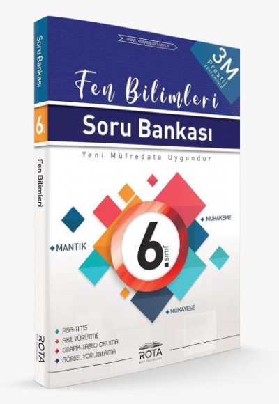 Rota 6. Sınıf Fen Bilimleri Soru Bankası 3M Prestij(Yeni)