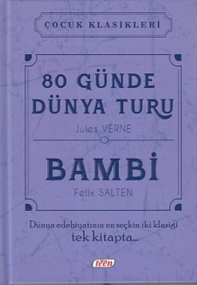 Çocuk Klasikleri - 80 Günde Dünya Turu - Bambi (Ciltli)